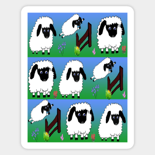 Playful sheep 1 Sticker